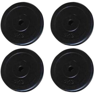 vidaXL 20kg Weight Plates - Home Gym Discs for Barbell & Dumbbell vidaXL 20kg Weight Plates - Home Gym Discs for Barbell & Dumbbell