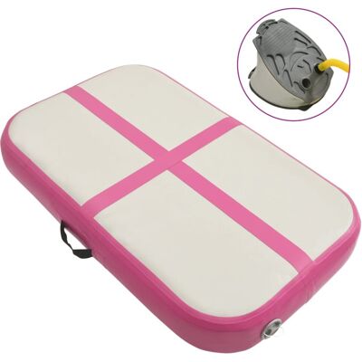vidaXL Inflatable Gymnastics Mat with Pump PVC Pink - Gymnastics Mat vidaXL Inflatable Gymnastics Mat with Pump PVC Pink - Gymnastics Mat