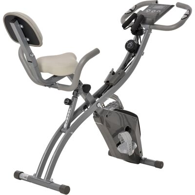 HOMCOM Grey 2-In-1 Upright Exercise Bike - Fitness Equipment HOMCOM Grey 2-In-1 Upright Exercise Bike - Fitness Equipment