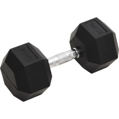 vidaXL 27.5 kg Cast Iron Hex Dumbbell - Fitness Equipment vidaXL 27.5 kg Cast Iron Hex Dumbbell - Fitness Equipment