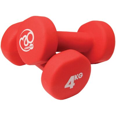 Fitness Mad Dumbbell Set - 4kg Red - Dumbbell Set Fitness Mad Dumbbell Set - 4kg Red - Dumbbell Set