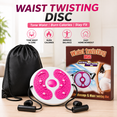 VORX LONDON Waist Twisting Disc Balance Board Fitness Plate Core Exercise Trainer VORX LONDON Waist Twisting Disc Balance Board Fitness Plate Core Exercise Trainer