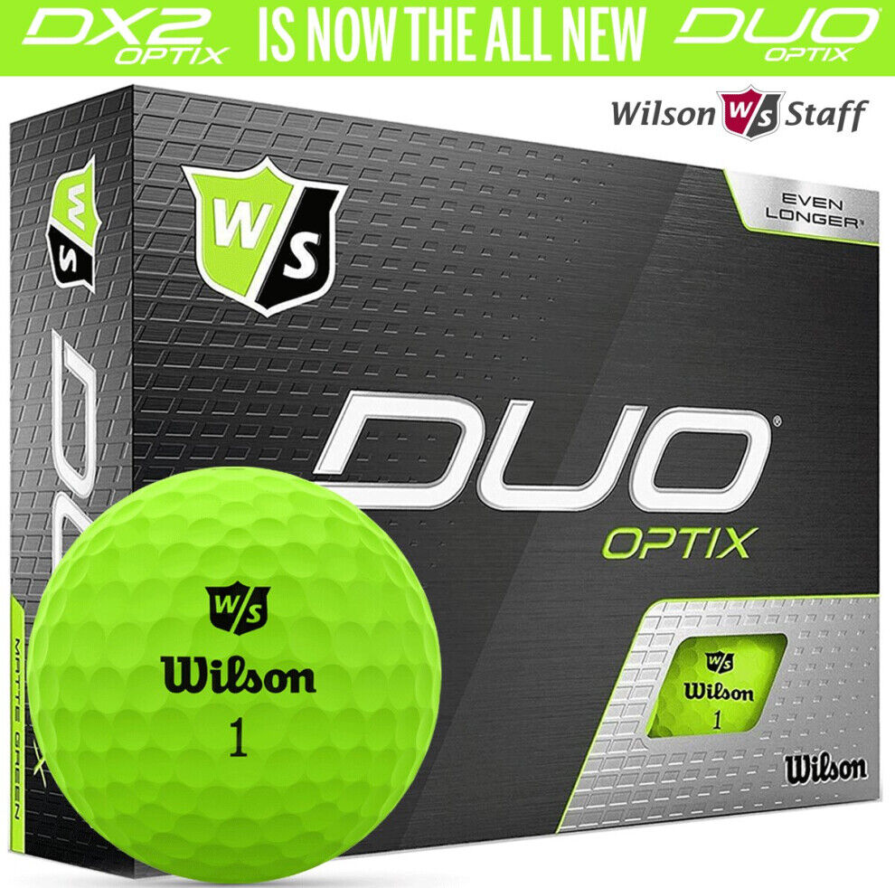 Wilson STAFF DUO OPTIX MATTE FINISH GOLF BALLS / ALL COLOURS / MULTIBUY DEALS