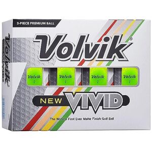 Volvik Vivid Golf Balls: Matte Green, Dozen Volvik Vivid Golf Balls: Matte Green, Dozen