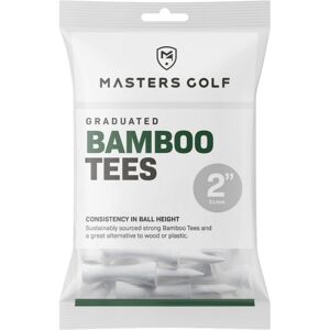 (51mm, White) Masters Bamboo Graduated Golf Tees (Pack of 20) (51mm, White) Masters Bamboo Graduated Golf Tees (Pack of 20)