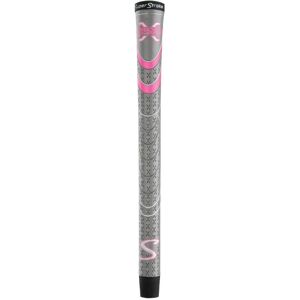 SuperStroke Cross Comfort Golf Club Grip Gray/Pink Undersize Soft & Tacky Poly SuperStroke Cross Comfort Golf Club Grip Gray/Pink Undersize Soft & Tacky Poly