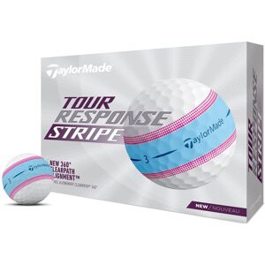 Taylormade Golf Tour Response Stripe Ball Blue/Pink Dozen Taylormade Golf Tour Response Stripe Ball Blue/Pink Dozen