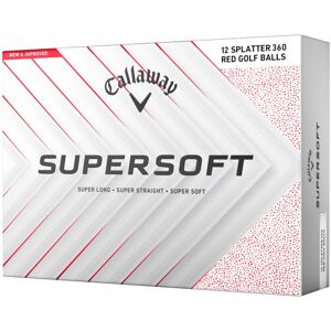 Callaway Golf Supersoft Golf Ball 2025, Splatter Red Callaway Golf Supersoft Golf Ball 2025, Splatter Red