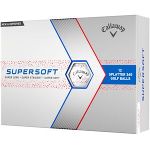 Callaway Golf Supersoft Golf Ball 2023 Red Splatter Hybrid, One Dozen Callaway Golf Supersoft Golf Ball 2023 Red Splatter Hybrid, One Dozen