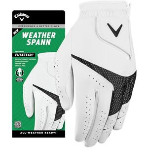 Callaway Golf Weather Spann Glove 2023, White, M Callaway Golf Weather Spann Glove 2023, White, M