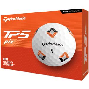 Taylormade TM24 TP5 pix Golf Balls 12 Ball Pack White Taylormade TM24 TP5 pix Golf Balls 12 Ball Pack White