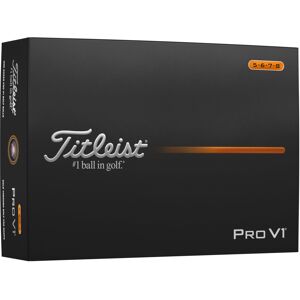 Titleist Pro V1 Golf Ball High Numbers 5-8, Pack of 12, White Titleist Pro V1 Golf Ball High Numbers 5-8, Pack of 12, White