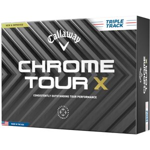 Callaway Golf Chrome Tour X Premium Golf Ball 2024, White Callaway Golf Chrome Tour X Premium Golf Ball 2024, White