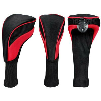 bedee 3X Golf Club Head Covers Set Long Neck Driver Fairway Woods Headcover bedee 3X Golf Club Head Covers Set Long Neck Driver Fairway Woods Headcover