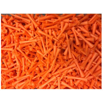 Great Value - 50 x Masters Long ORANGE Castle Golf Tees Great Value - 50 x Masters Long ORANGE Castle Golf Tees