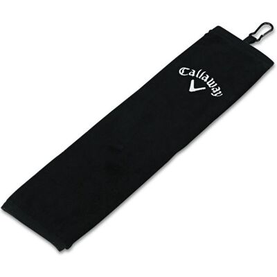 Callaway Unisex Golf Trifold Towel, Black, 16 x 21 Inches Callaway Unisex Golf Trifold Towel, Black, 16 x 21 Inches