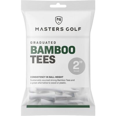 Masters Bamboo Graduated Golf Tees - White - Golf Tees Masters Bamboo Graduated Golf Tees - White - Golf Tees