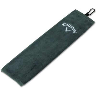 Callaway Unisex Golf Trifold Towel Grey 16 x 21 Inches Callaway Unisex Golf Trifold Towel Grey 16 x 21 Inches
