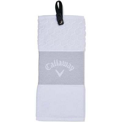 Callaway Golf Tri Fold Towel 2023 White Callaway Golf Tri Fold Towel 2023 White