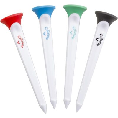 Callaway Par-Tee Plastic Golf Tees, Assorted, Pack of 4 Callaway Par-Tee Plastic Golf Tees, Assorted, Pack of 4