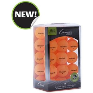 Champion Sports 1STAR38OR 4.75 x 3.75 x 7.9 in. 1 Star Table Tennis, Orange - 38 Champion Sports 1STAR38OR 4.75 x 3.75 x 7.9 in. 1 Star Table Tennis, Orange - 38