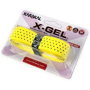 (Yellow) Karakal PU X-Gel Badminton Tennis Squash Racket Replacement Grips x 1 (Yellow) Karakal PU X-Gel Badminton Tennis Squash Racket Replacement Grips x 1
