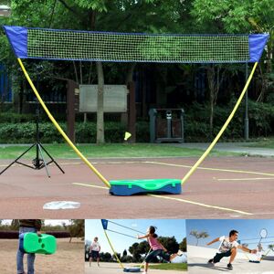 GreenZech 3 in 1 Outdoor Sport Badminton Tennis Volleyball Net Portable Stand Battledore S GreenZech 3 in 1 Outdoor Sport Badminton Tennis Volleyball Net Portable Stand Battledore S