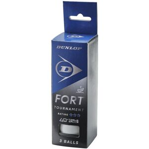 Dunlop 40+ Fort Table Tennis Balls - Pack of 3 - White Dunlop 40+ Fort Table Tennis Balls - Pack of 3 - White