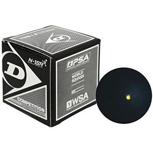 Vector X Dunlop D1SB700112 Rubber Single-Dot Squash Ball (Black Standard) Stand Vector X Dunlop D1SB700112 Rubber Single-Dot Squash Ball (Black Standard) Stand