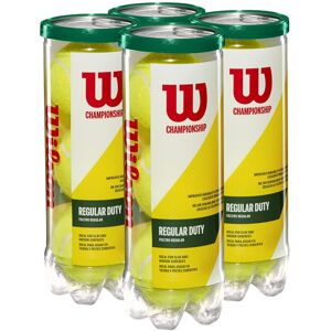 Wilson Sporting Goods Champ RD Tennis Ball - 4 Can Pack Yellow 4 Can Pack (12 Ba Wilson Sporting Goods Champ RD Tennis Ball - 4 Can Pack Yellow 4 Can Pack (12 Ba