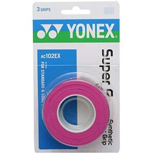 YONEX Overgrip Super GRAP 3 Pack - Tennis Badminton Squash - Pink YONEX Overgrip Super GRAP 3 Pack - Tennis Badminton Squash - Pink