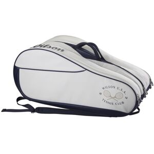 Wilson 1914 Heritage Tennis Racket Bag - Holds up to 12 Rackets Cream/Dark Navy Wilson 1914 Heritage Tennis Racket Bag - Holds up to 12 Rackets Cream/Dark Navy