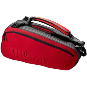 Wilson Clash V2 Super Tour Tennis Racket Bag - Red/Black Holds up to 6 Rackets Wilson Clash V2 Super Tour Tennis Racket Bag - Red/Black Holds up to 6 Rackets