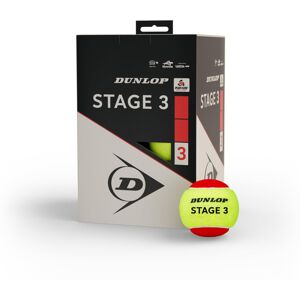 Dunlop tennis ball Stage 3 red - for children & beginners on the small field (12 Dunlop tennis ball Stage 3 red - for children & beginners on the small field (12
