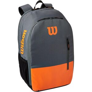 Wilson Team Tennis Backpack Holds up to 2 Rackets Grey/Orange Wilson Team Tennis Backpack Holds up to 2 Rackets Grey/Orange