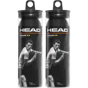 HEAD Prime Squash Balls 3 Balls Black Pack of 2 HEAD Prime Squash Balls 3 Balls Black Pack of 2