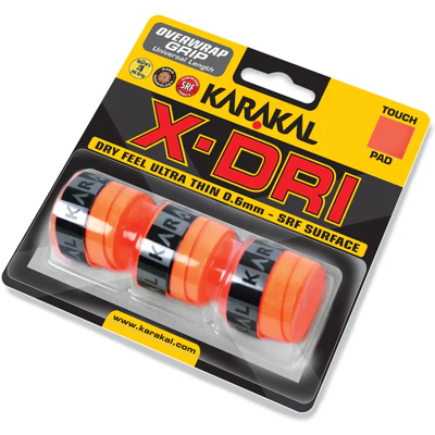 Karakal - X-DRI Overwrap - Orange - Racket Grip Karakal - X-DRI Overwrap - Orange - Racket Grip