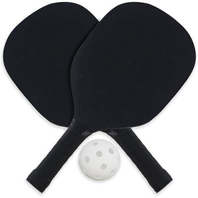 The Magic Toy Shop Pickleball Set 2 Wooden Paddle Rachets & 1 Ball Beginners Ind The Magic Toy Shop Pickleball Set 2 Wooden Paddle Rachets & 1 Ball Beginners Ind