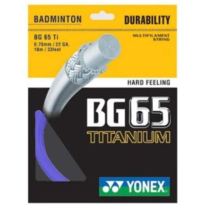 Yonex BG-65 Ti Blue Badminton String Yonex BG-65 Ti Blue Badminton String