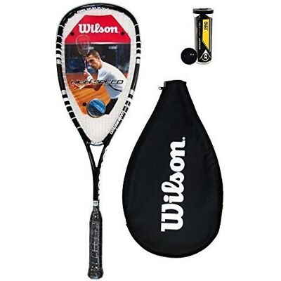 Wilson Hyper Hammer 120 PH Squash Racket + 3 Dunlop Squash Balls Wilson Hyper Hammer 120 PH Squash Racket + 3 Dunlop Squash Balls