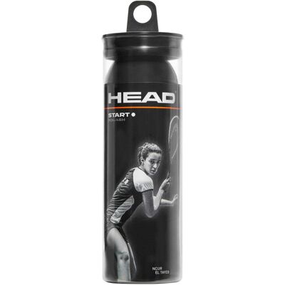 HEAD Unisex Adult Start 3-Ball Tube Squash Balls (pack Of 3) - Black, One Size HEAD Unisex Adult Start 3-Ball Tube Squash Balls (pack Of 3) - Black, One Size