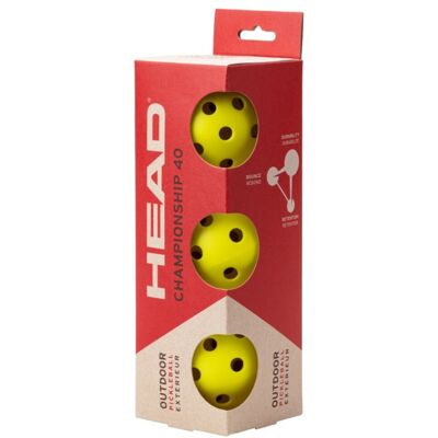 Head Championship 40 Pickleball Balls (Pack of 3) Head Championship 40 Pickleball Balls (Pack of 3)