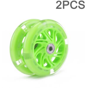 Unbranded (Green) Led Scooter Wheels 120Mm Lights Flash Unbranded (Green) Led Scooter Wheels 120Mm Lights Flash