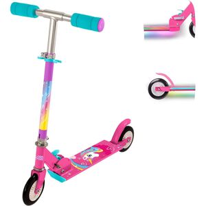 HTI Unicorn Edition: Kids' Light-Up 2-Wheel Inline Scooter, Adjustable Handle 72-82c HTI Unicorn Edition: Kids' Light-Up 2-Wheel Inline Scooter, Adjustable Handle 72-82c