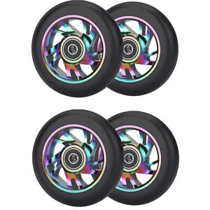 Unbranded 4 Pcs 100mm Scooter Replacement Wheels With Bearing Stunt Scooter Pu Wheels For Unbranded 4 Pcs 100mm Scooter Replacement Wheels With Bearing Stunt Scooter Pu Wheels For