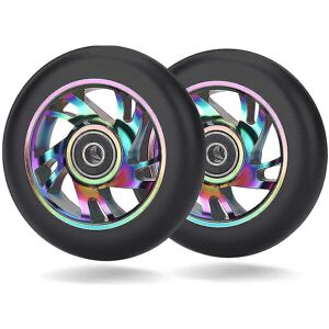 Unbranded 2 Pcs 100mm Scooter Replacement Wheels With Bearing Stunt Scooter High Quality Unbranded 2 Pcs 100mm Scooter Replacement Wheels With Bearing Stunt Scooter High Quality