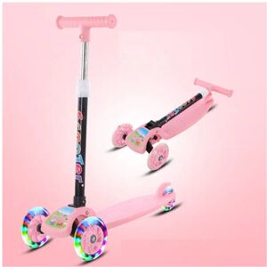 Unbranded (Pink) Kids Scooter 3 Wheels Kids Kick Push Flashing Led Light Up Adjustable Unbranded (Pink) Kids Scooter 3 Wheels Kids Kick Push Flashing Led Light Up Adjustable