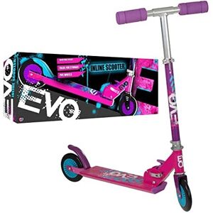 HTI EVO Inline Scooter in Pink & Purple Adjustable Handle Height Kids Scooters F HTI EVO Inline Scooter in Pink & Purple Adjustable Handle Height Kids Scooters F