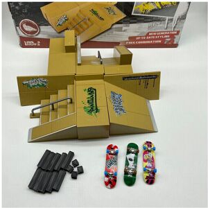 SRJ STAR Tech Deck Mini Fingerboard Skate Park Ramp Kit – 5-Piece ABS Ramps with 3 Finger SRJ STAR Tech Deck Mini Fingerboard Skate Park Ramp Kit – 5-Piece ABS Ramps with 3 Finger