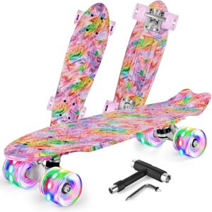 BELEEV 22 inch Skateboards for Kids, Cruiser Skateboard for Girls Boys Teens Adu BELEEV 22 inch Skateboards for Kids, Cruiser Skateboard for Girls Boys Teens Adu